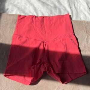 Women's Vibrant Red Bike Shorts